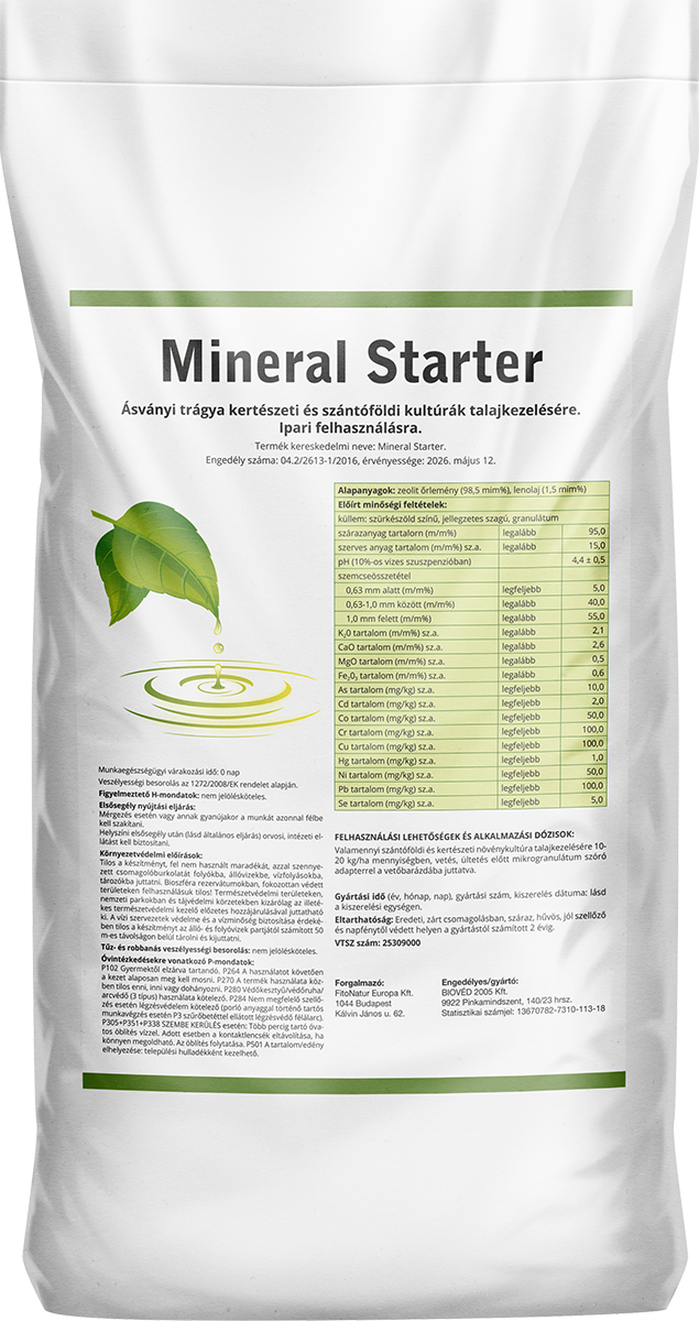 FitoNatur Mineral Starter talajkondicionáló ásványi trágya